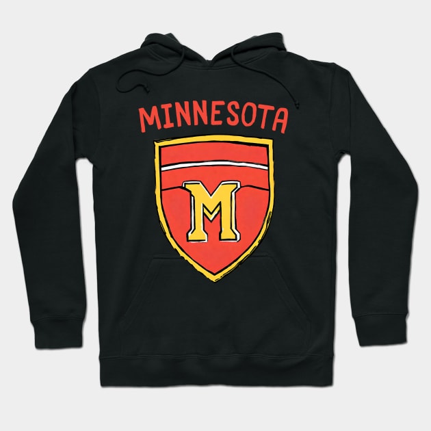 Minnesota Football Player Football Fan Soccer Game Hoodie by DaysuCollege